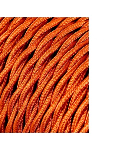 Cable textil trenzado 2x0,75mm oro 25m