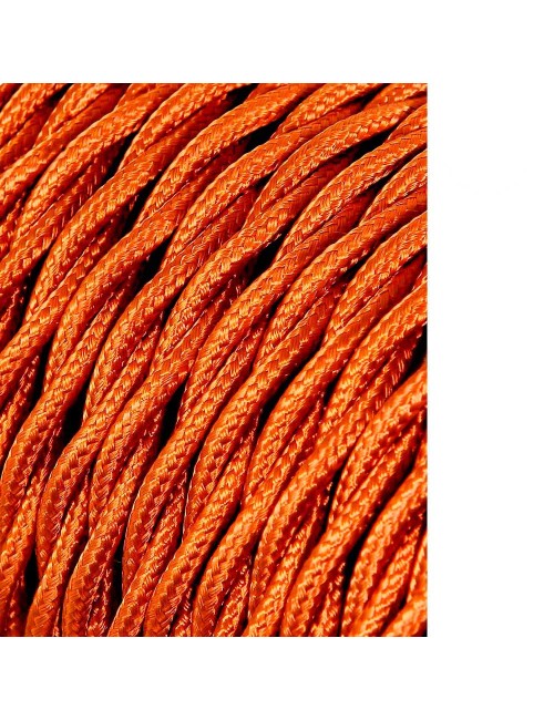 Cable textil trenzado 2x0,75mm oro 25m