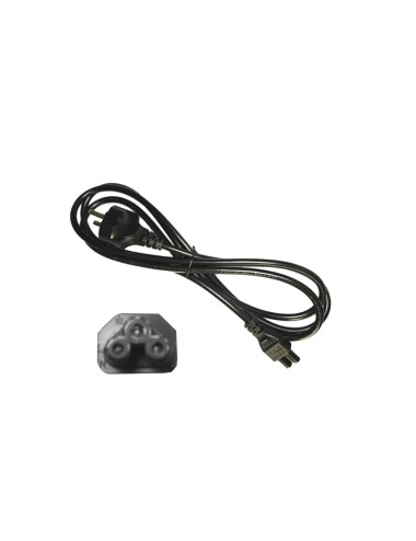 Cable de alimentador para portatil negro 2m