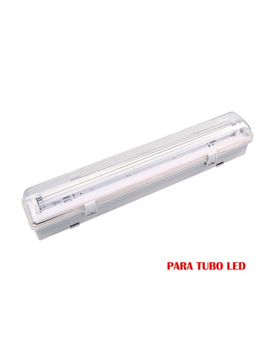 Pantalla fluorescente estanca para tubo de led 1x9w (eq. 18w) 220v 65cm ip65 edm