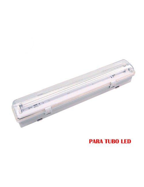 Pantalla fluorescente estanca para tubo de led 1x18w (eq. 36w) 220v 126cm ip65 edm