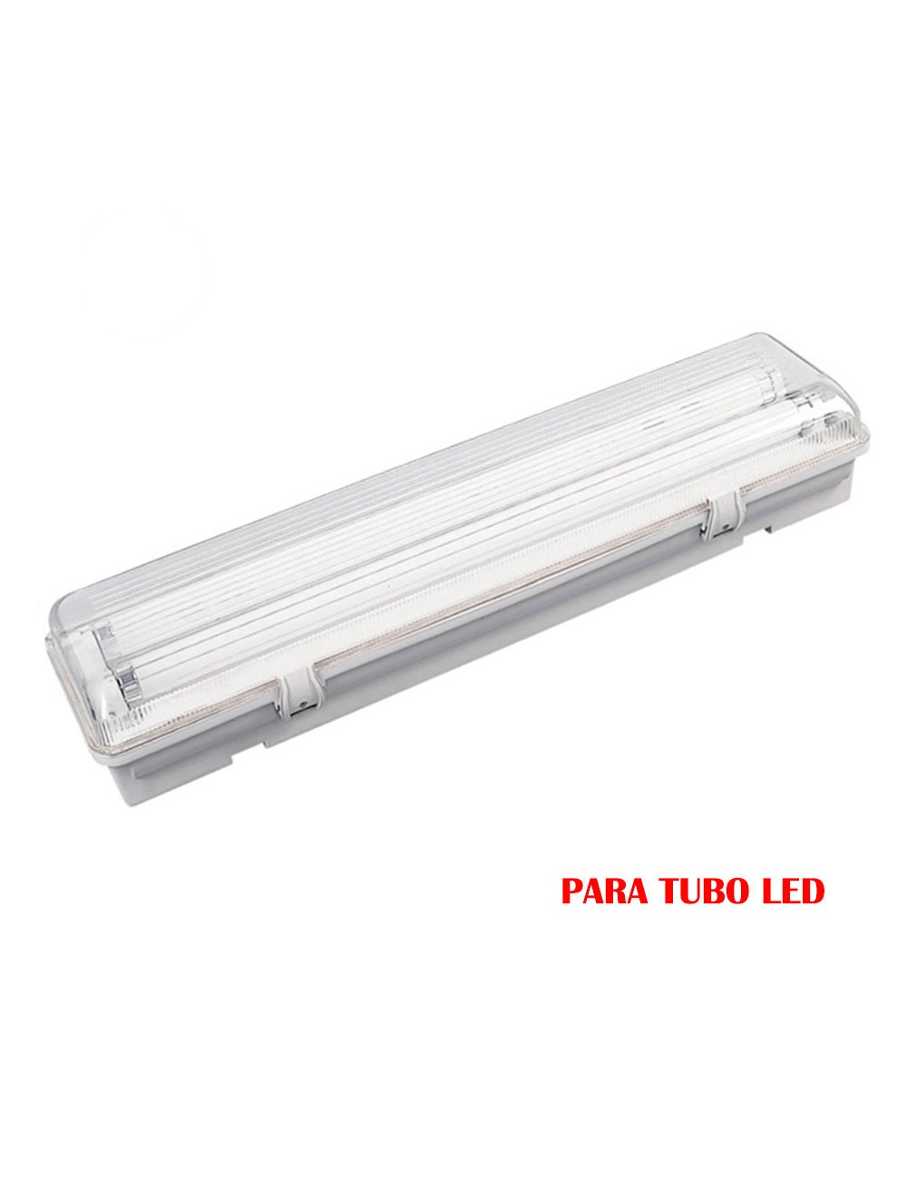 Pantalla fluorescente estanca para tubo de led 2x9w (eq. 18w) 220v 65cm ip65 edm