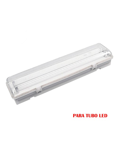 Pantalla fluorescente estanca para tubo de led 2x22w (eq. 58w) 220v 155cmi p65 edm