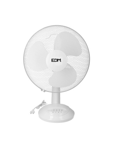 Ventilador de sobremesa. color blanco. potencia: 45w aspas: ø40x61cm edm