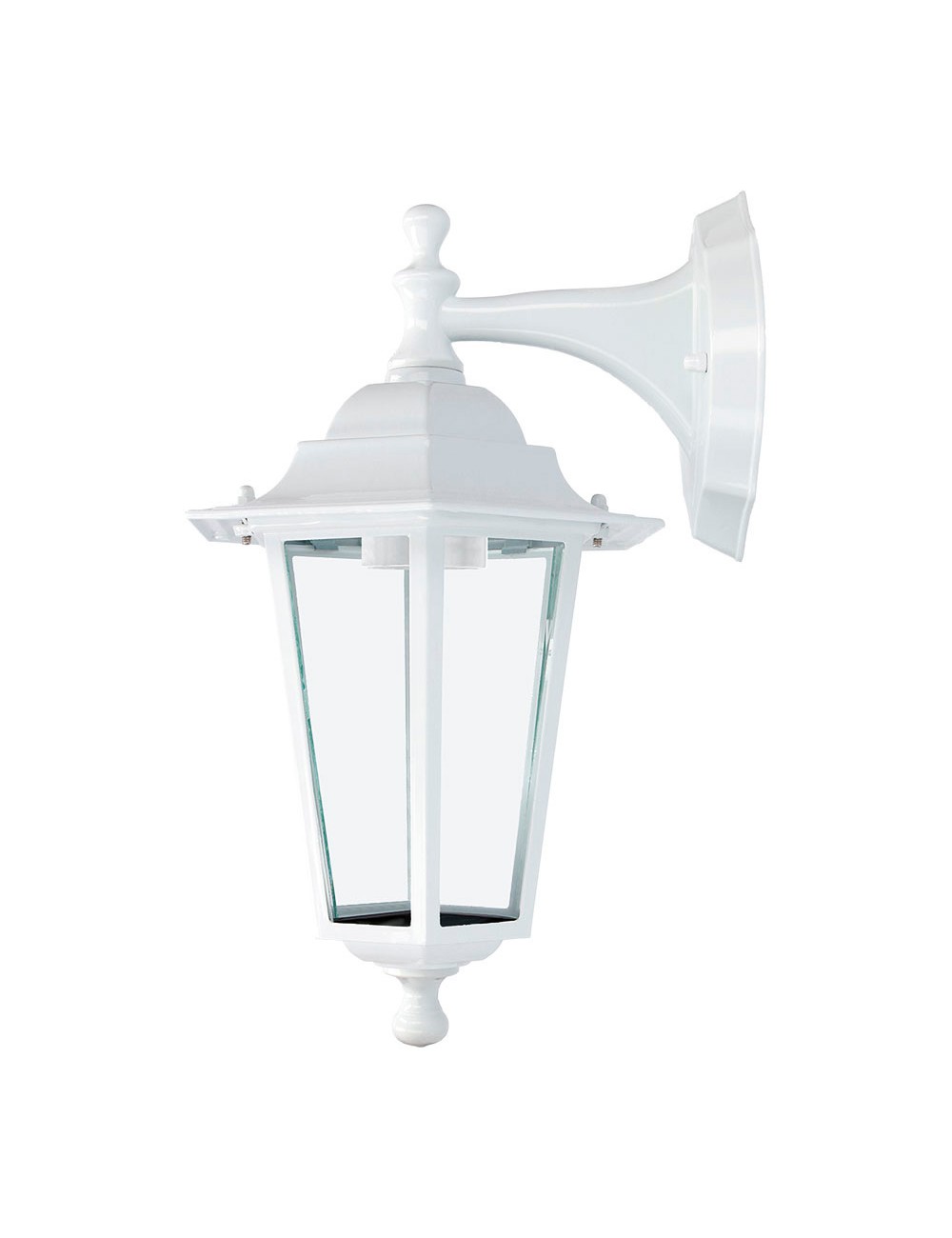 Aplique farol de aluminio blanco modelo zurich 60w e27