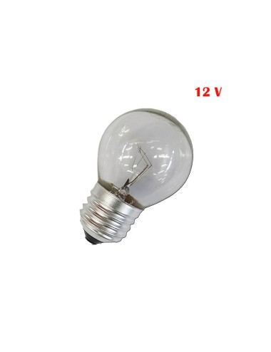 Bombilla incandescente esferica clara 60w e27 12v