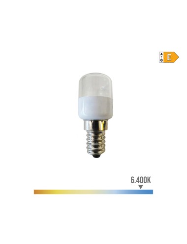 Bombilla tubular (frigorifico) led e14 0,5w 55lm 6400k luz fria ø2,6x6cm