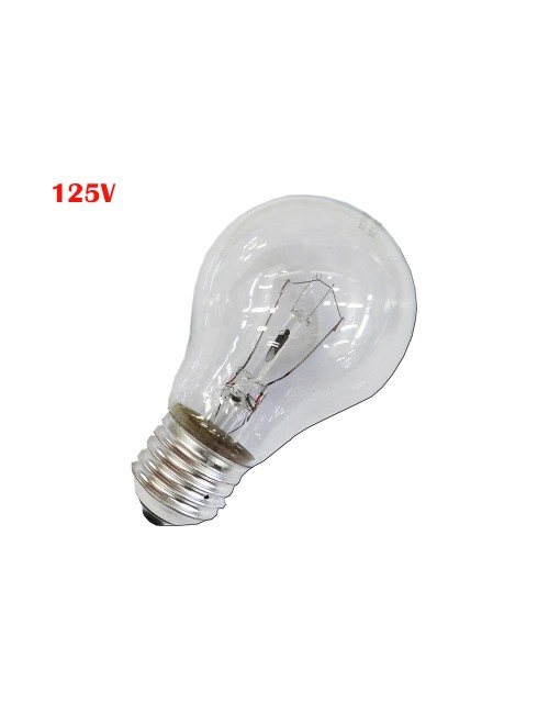 Bombilla incandescente standard clara 60w e27 125v (solo uso industrial)