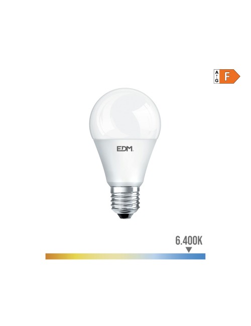 Bombilla standard led e27 12w 1154lm 6400k luz fria ø6x11cm edm