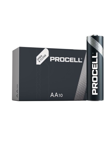 Pila alkalina procell duracell aa - lr06 1,5v (caja 10 unid.) ø14,5x50,5mm