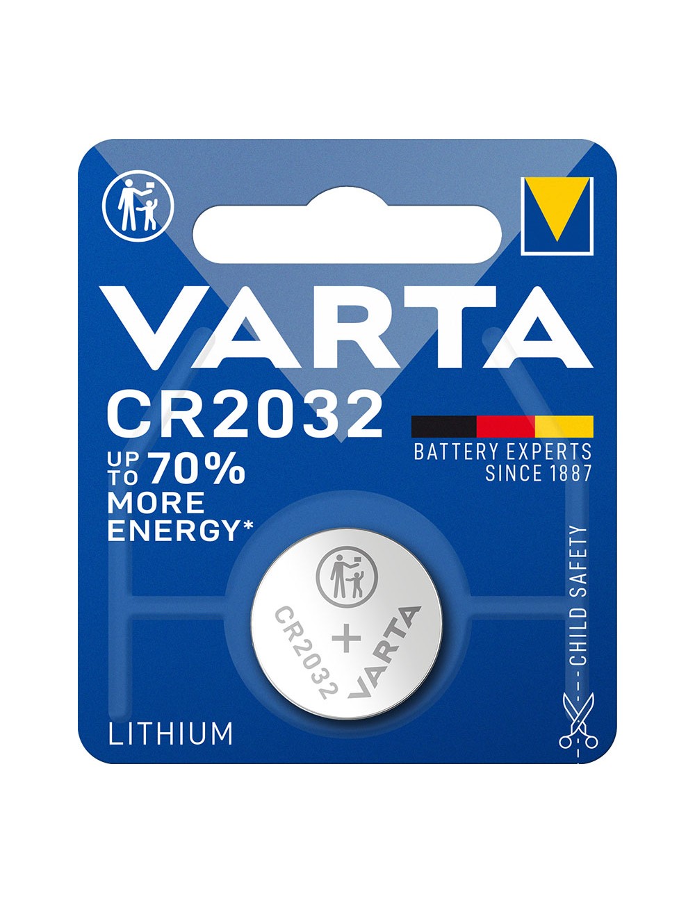 Micropila litio varta cr2032 3v (blister 1 unid.) ø20,0x3,2mm