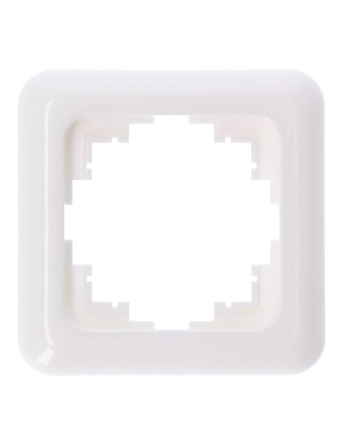 Marco 1 elemento empotrar "serie term" blanco 80x80mm (bolsa blister)