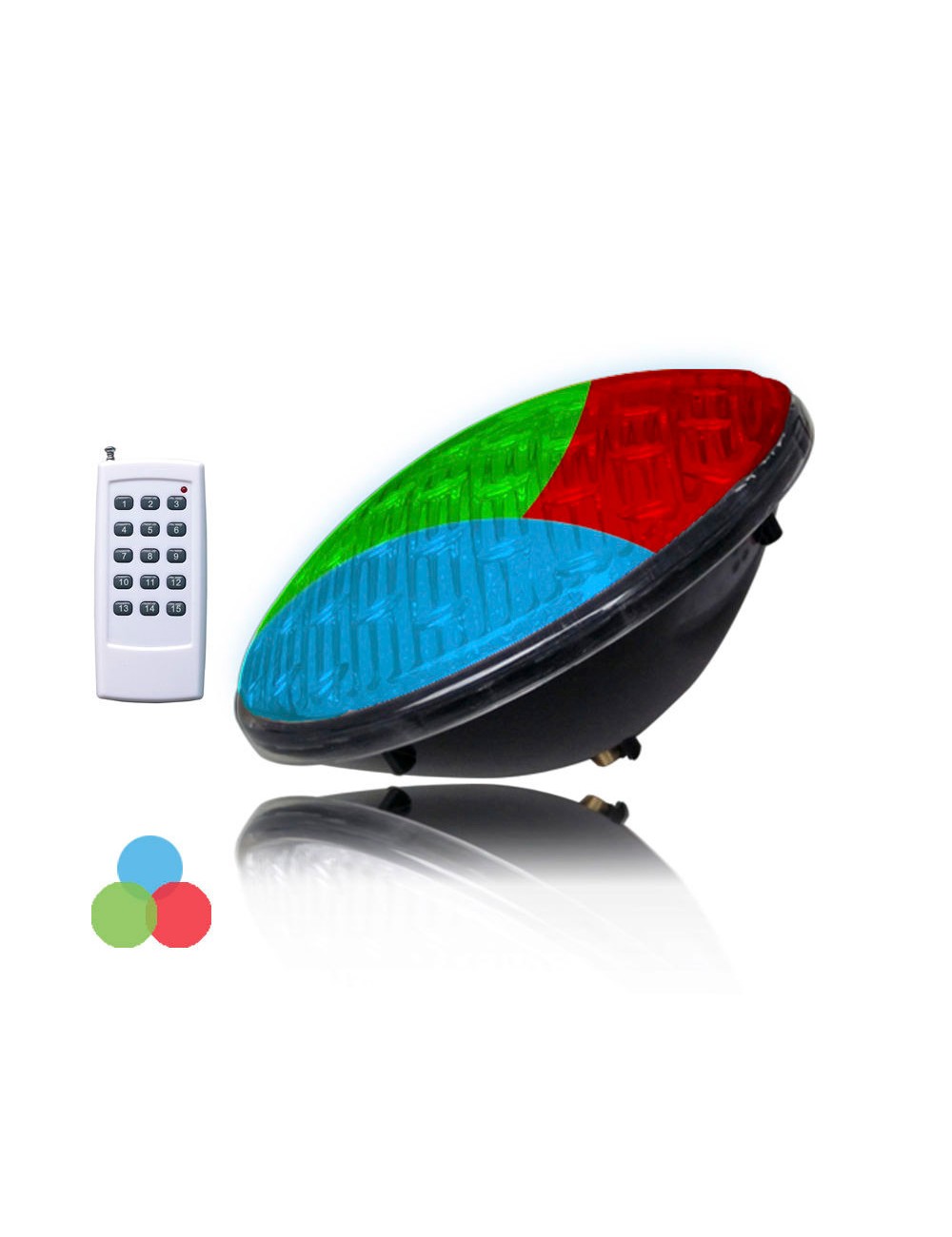 Bombilla piscina led par56 9w 500lm rgb multicolor ip68 ø17,6x6cm edm