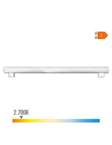 Linestra led 2 casquillos s14s 9w 810lm 2700k luz calida 500x30x47mm edm