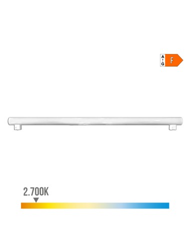 Linestra led 2 casquillos s14s 18w 1800lm 2700k luz calida 1000x30x47mm edm