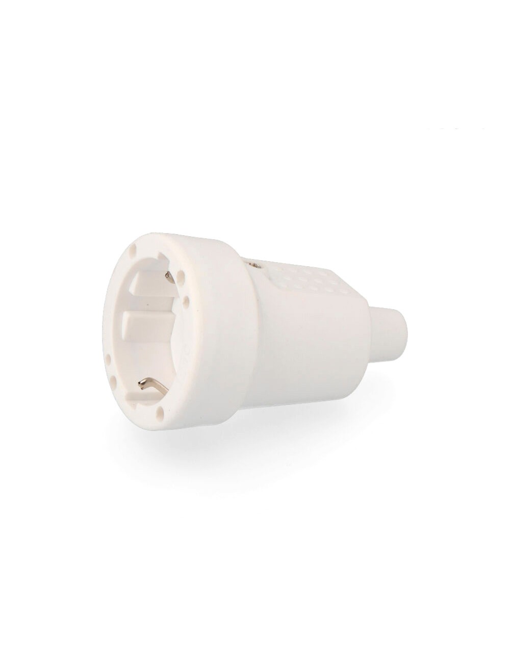 Base aerea pvc 10/16a 250v t/tl ip 44 4,8mm. blanca (envasada) edm