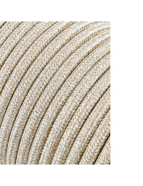 Cable cordón tubular 2x0,75mm beige 25m