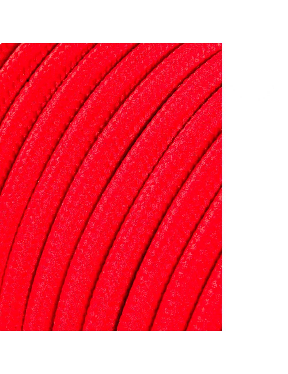 Cable cordón tubular 2x0,75mm rojo 25m