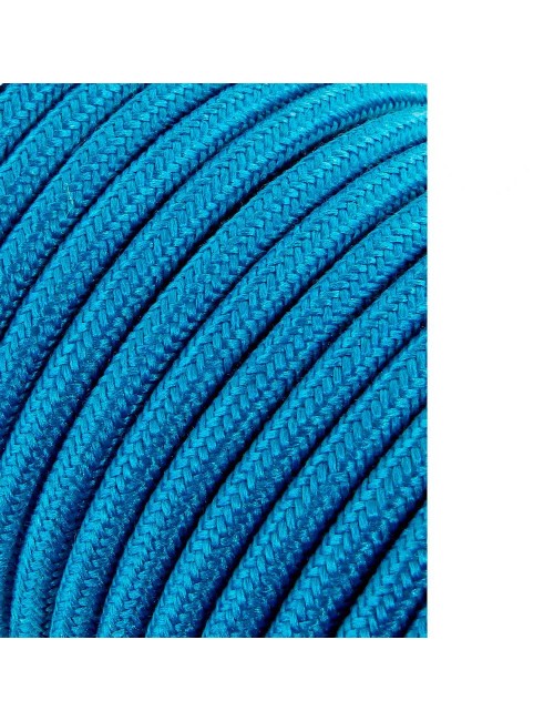 Cable cordón tubular 2x0,75mm azul claro 25m