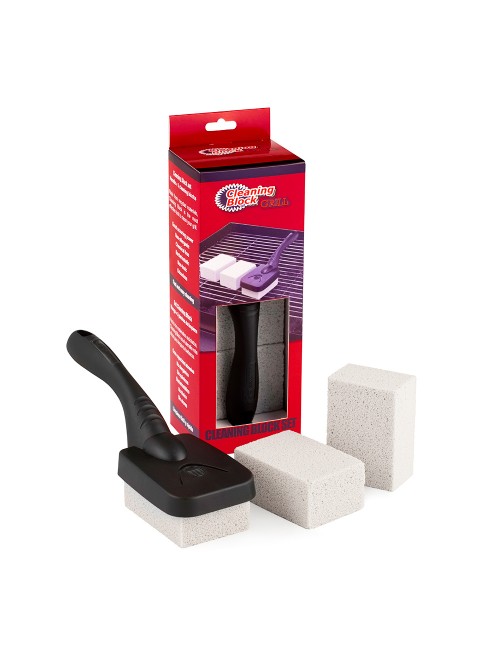 Set 3 cleaning block barbacoas con mango y solapa individual