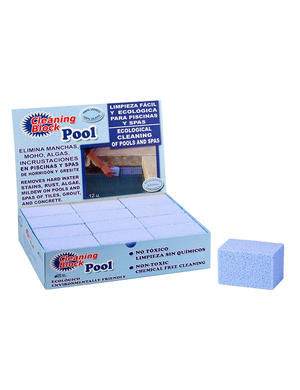 Cleaning block para piscina pack de 12 unid.