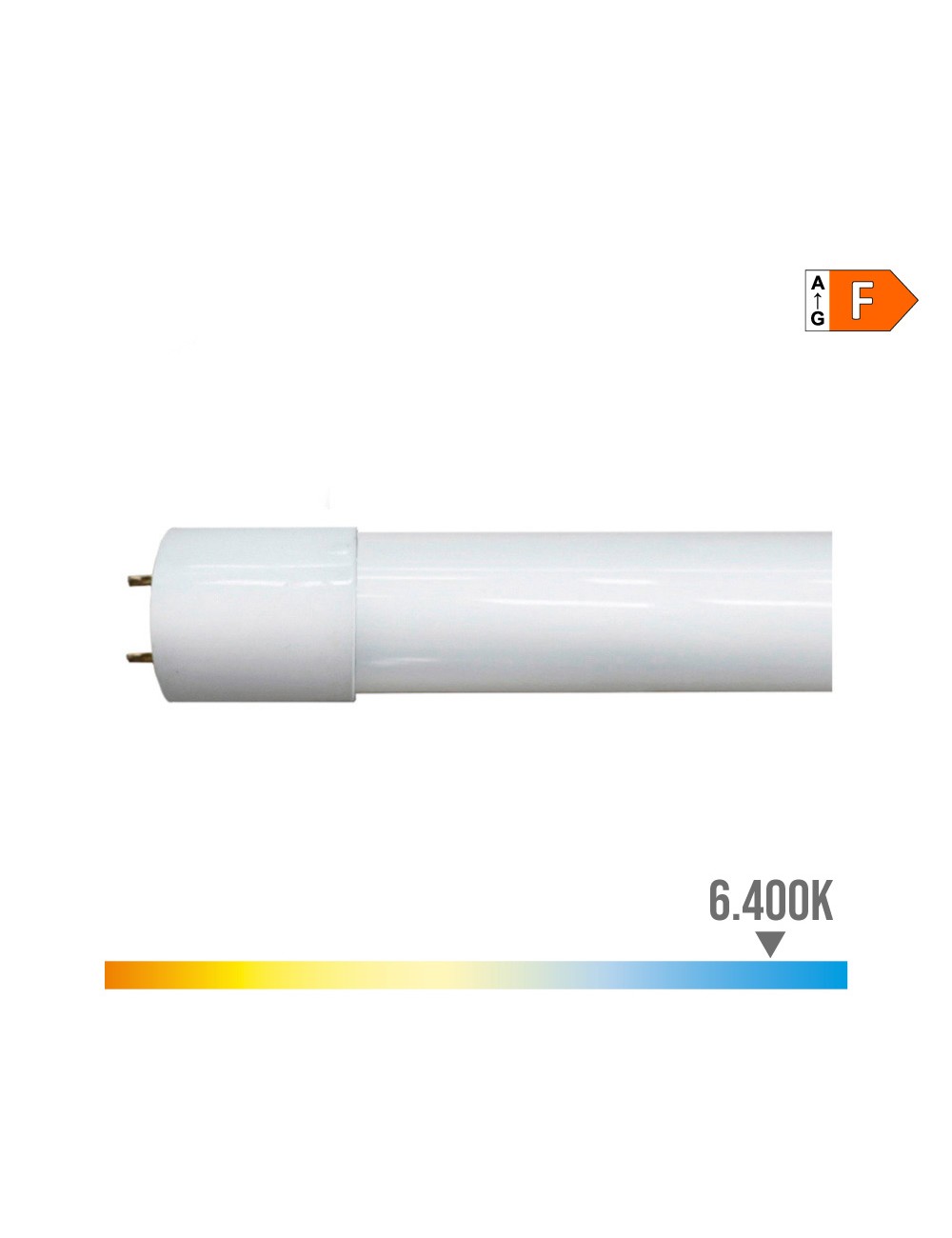 Tubo led t8 14w 1550lm 6500k luz fria (eq.30w) ø2,6x90cm edm