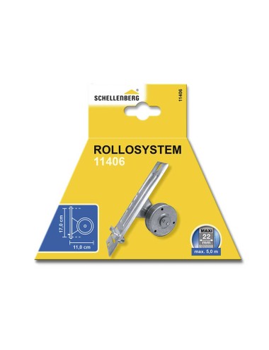 Recogedor empotrable para persiana 50x244x140mm (distancia taladro 170mm) schellenberg