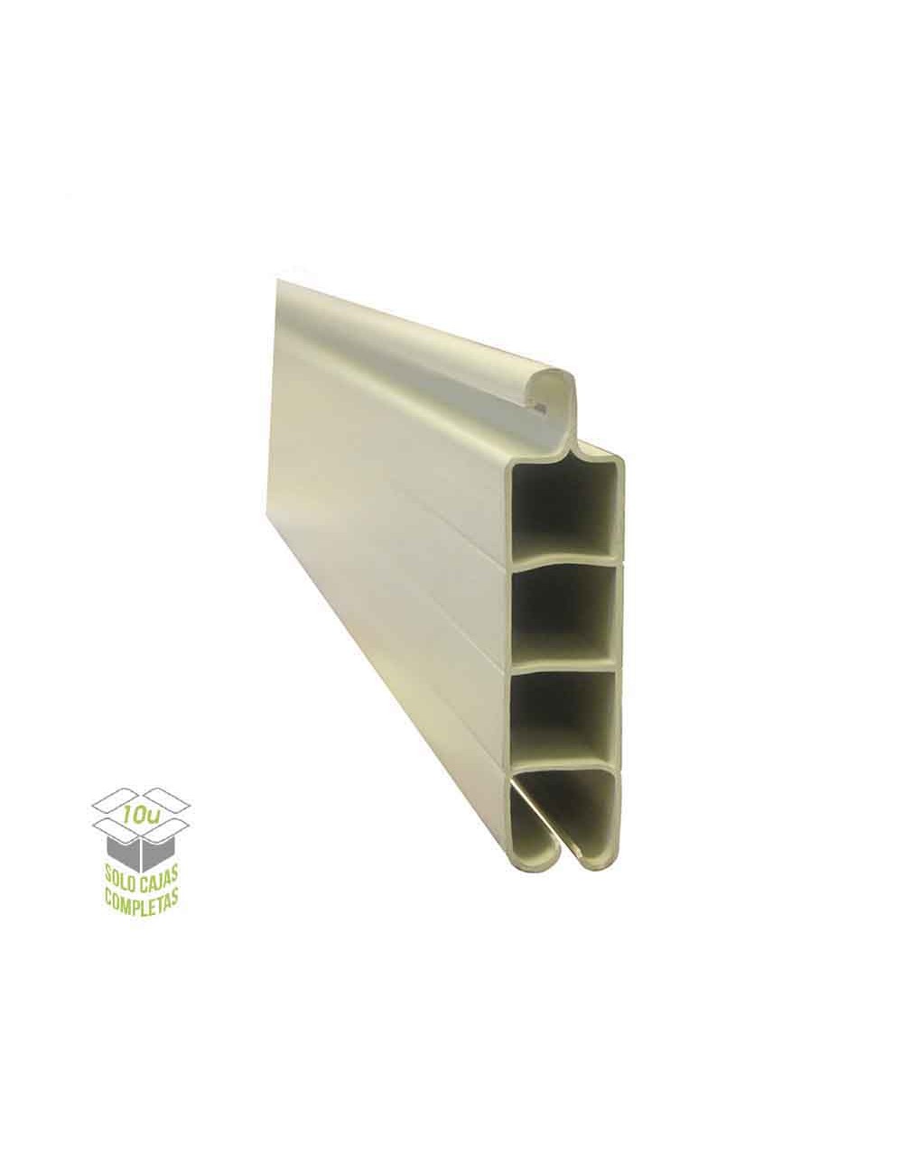 Lama pvc para persiana 50mmx2mts beige