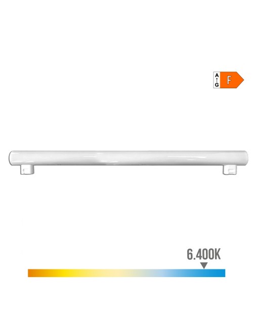 Linestra led 2 casquillos s14s 9w 950lm 6400k luz fria 500x30x47mm edm