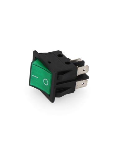 Interruptor bipolar 15a 250v verde (envasado)