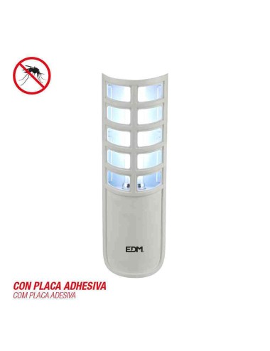 Atrapa insectos electrico 9w 50m² con placa adhesiva 220-240v edm