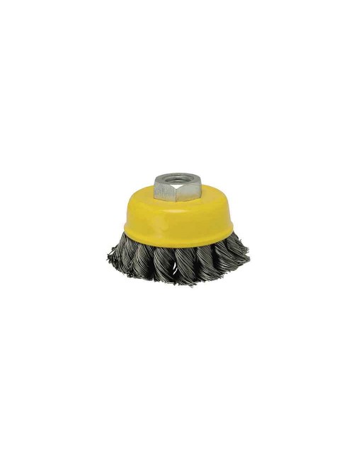 Cepillo copa de alambre trenzadoø60mm fhr60 mota