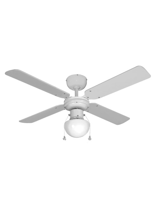 Ventilador de techo modelo caribe. color blanco. potencia: 50w aspas: ø102cm edm