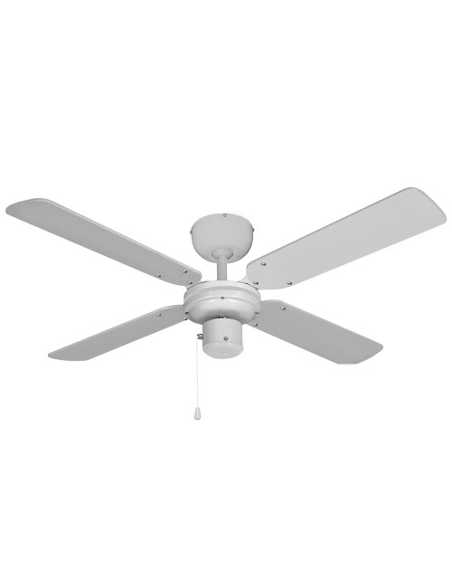 Ventilador de techo modelo baltico. color blanco. potencia: 50w aspas: ø102cm edm