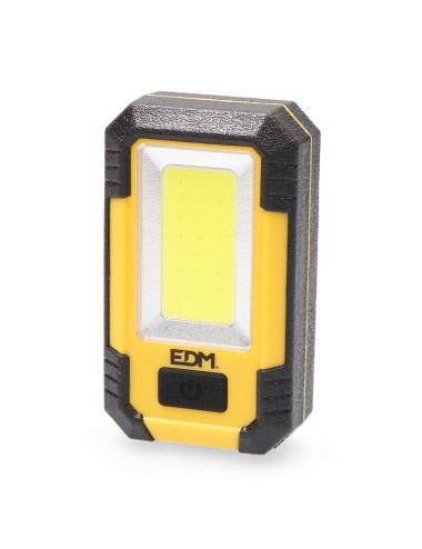 Linterna led 8w cob 450lm /130lm / flash 6.500k recargable con usb. funcion power bank. incluye cable de carga.