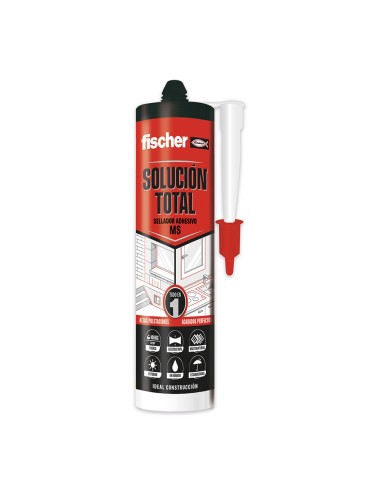 Ms sellante adhesivo negro 546187 fischer 290ml