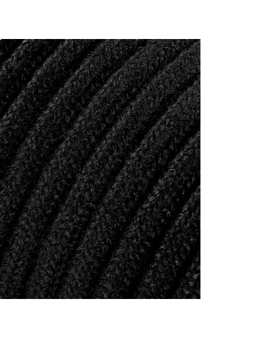 Cable cordón tubular 2x0.75mm negro 5m