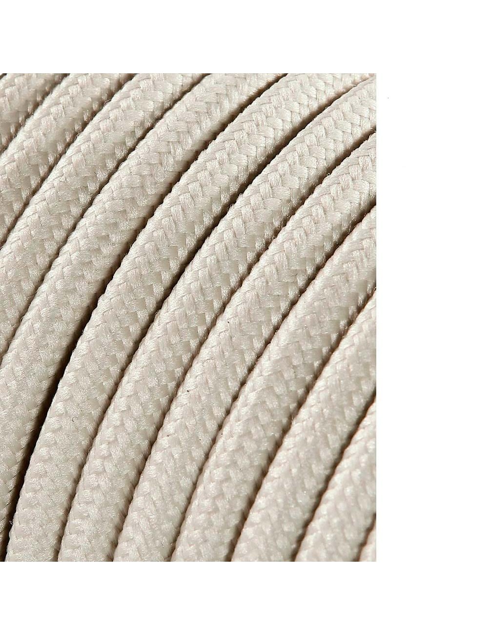 Cable cordon tubular 2x0,75mm beige 5m