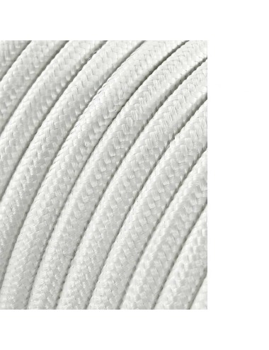 Cable cordon tubular 2x0,75mm blanco 5m