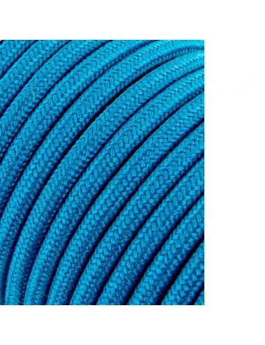 Cable cordon tubular 2x0,75mm azul claro 5m