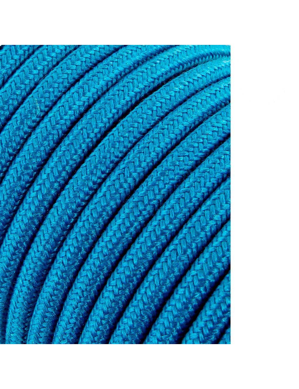 Cable cordon tubular 2x0,75mm azul claro 5m