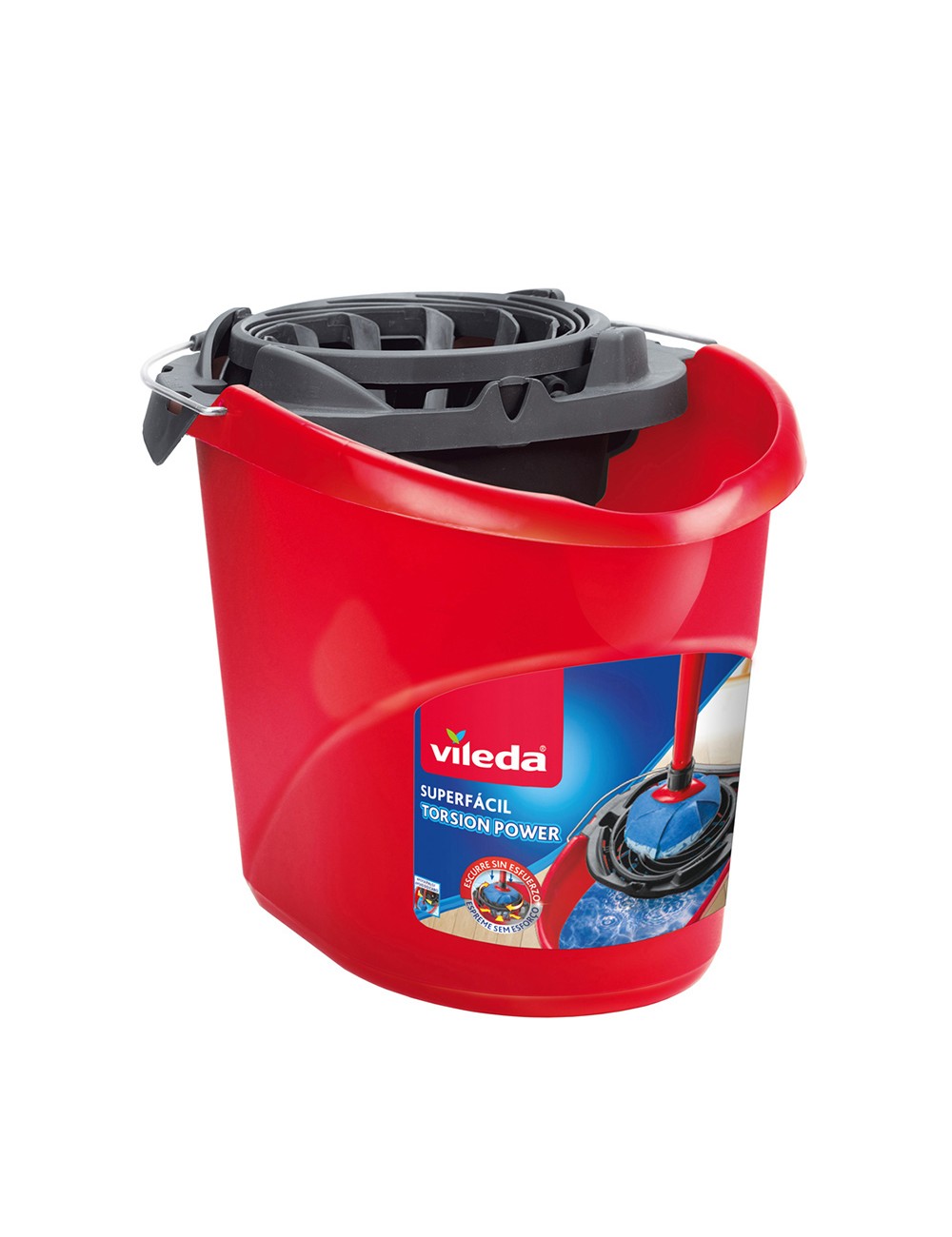 Cubo con escurridor superfacil 10l 168734 vileda