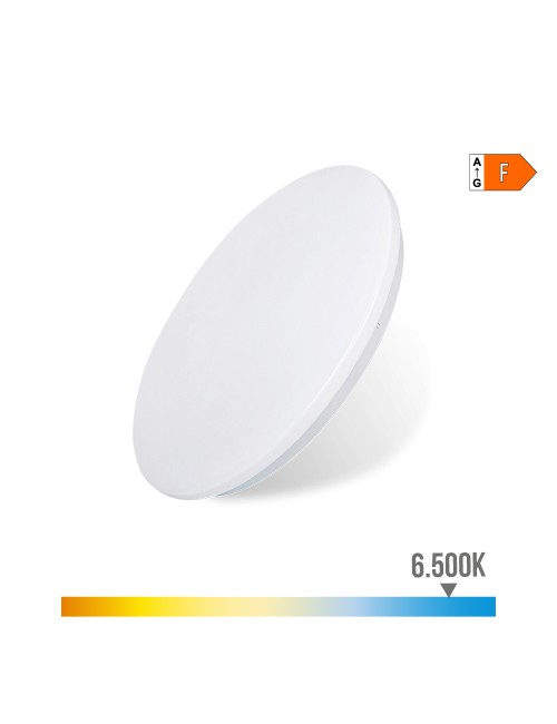 Plafon/aplique led de superficie 12w 6500k ø26,5x5,7cm edm