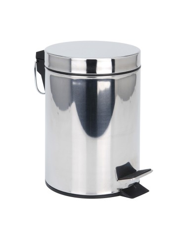 Papelera de acero inox. - con pedal 3l