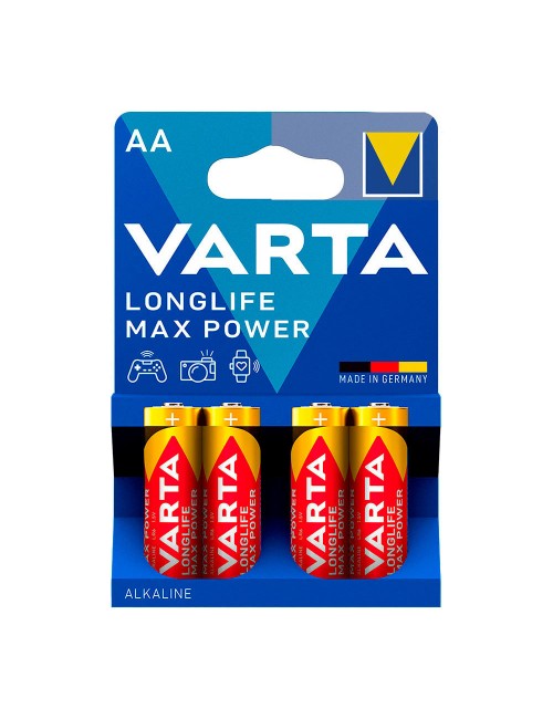 Pila varta longlife max power aa - lr06 (blister 4 unid.) ø14,5x50,5mm