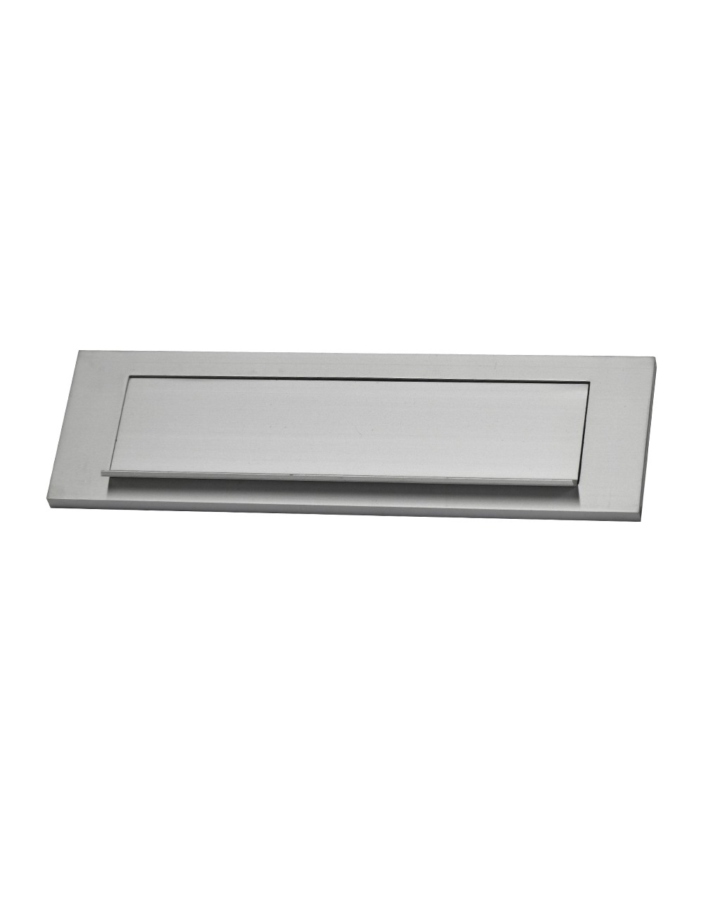 Placa de cartas para puerta de aluminio 25,2 x 7,5 cm