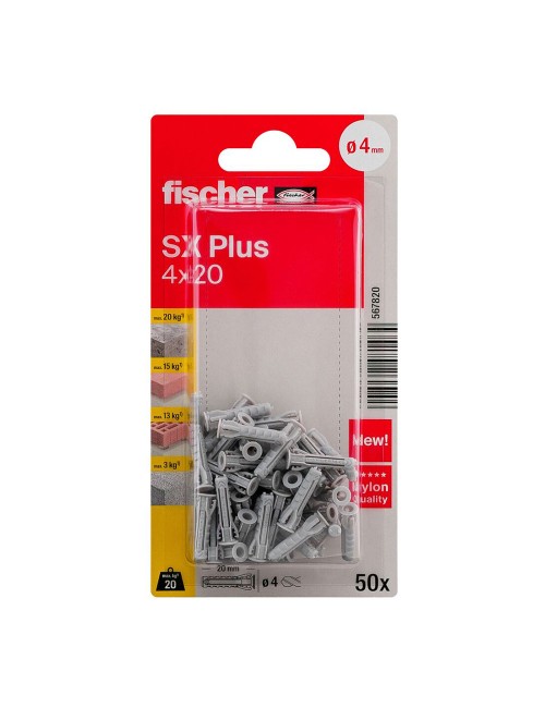 Blister taco fischer plus ø4x20mm k nv 50 unid. 567820