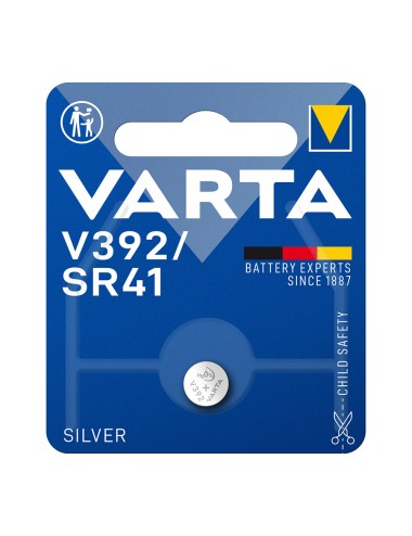 Micro pila de boton varta silver sr41 - v392 1,55v (blister 1 unid.) ø7,9x3,6mm