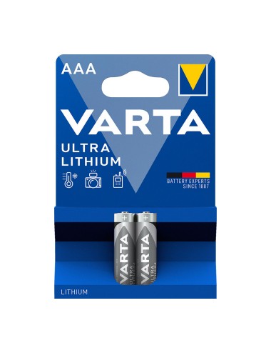 Pila varta ultra lithium aaa - lr03 (blister 2 unid.) ø10,5x44,5mmi