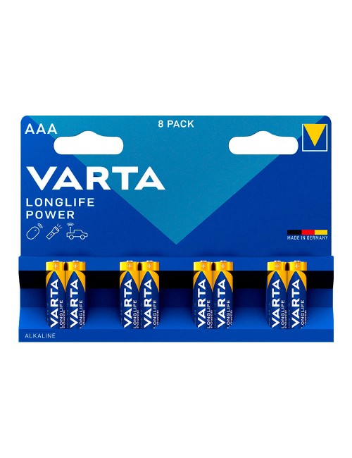 Pila varta longlife power aaa - lr03 (blister 8 unid.) ø10,5x44,5mm